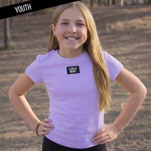 Lulu Mac Kids Lavender Baby Doll Tee
